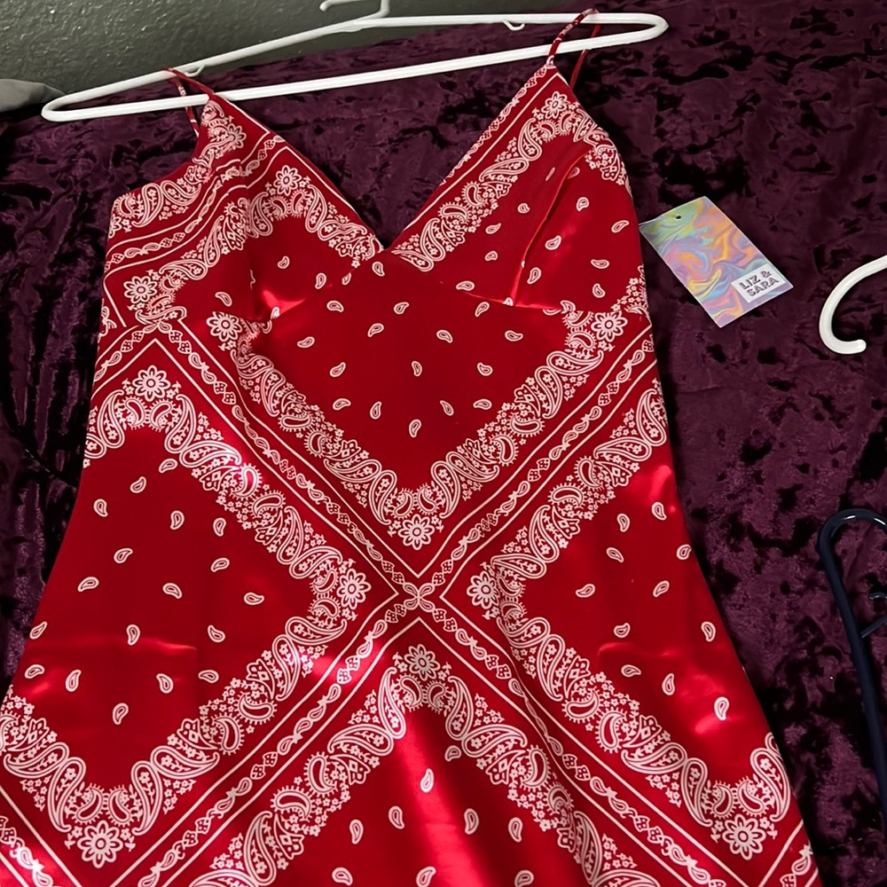 Red Bandana Dress